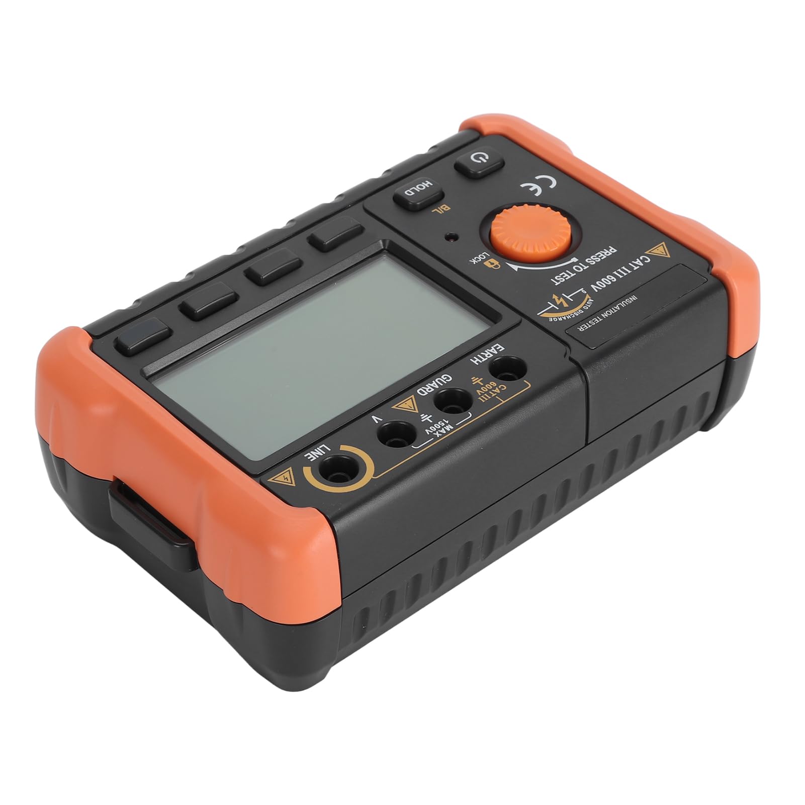 Probador de Aislamiento Probador de Resistencia de Aislamiento Digital 500V 1000V 2500V 49.9GΩ Retroiluminación LCD Apagado Automático para Electricistas Mantenimiento Uso en Interiores y