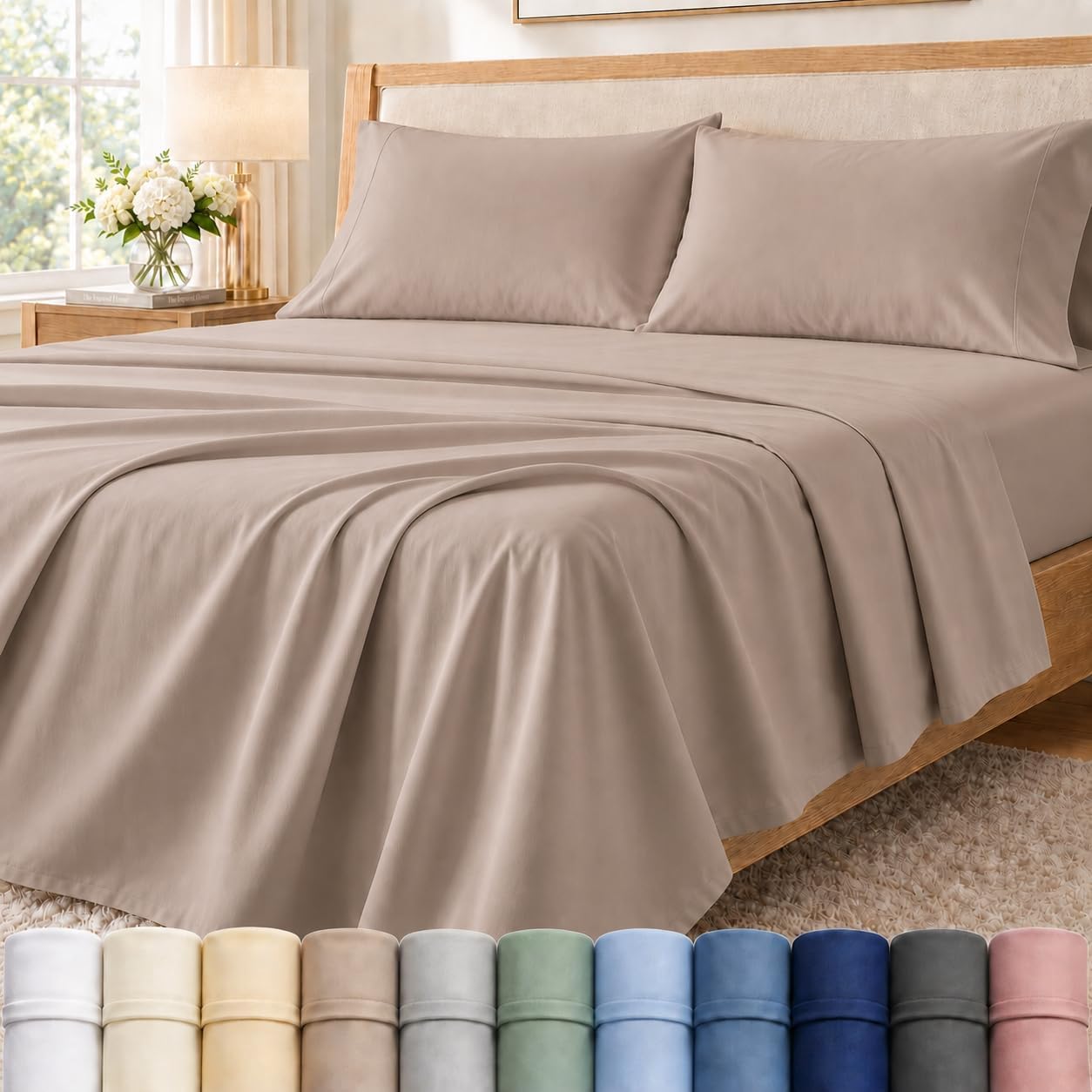 French Blue Queen Sheet Set - 400 Thread Count -23 French Blue Queen Sheet Set - 400 Thread Count -23