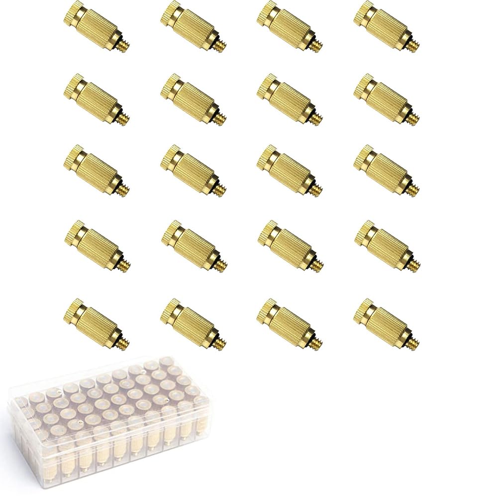 Buse de pulvérisation en laiton 0.4mm pour brumisation de cour et rafraîchissement extérieur x50