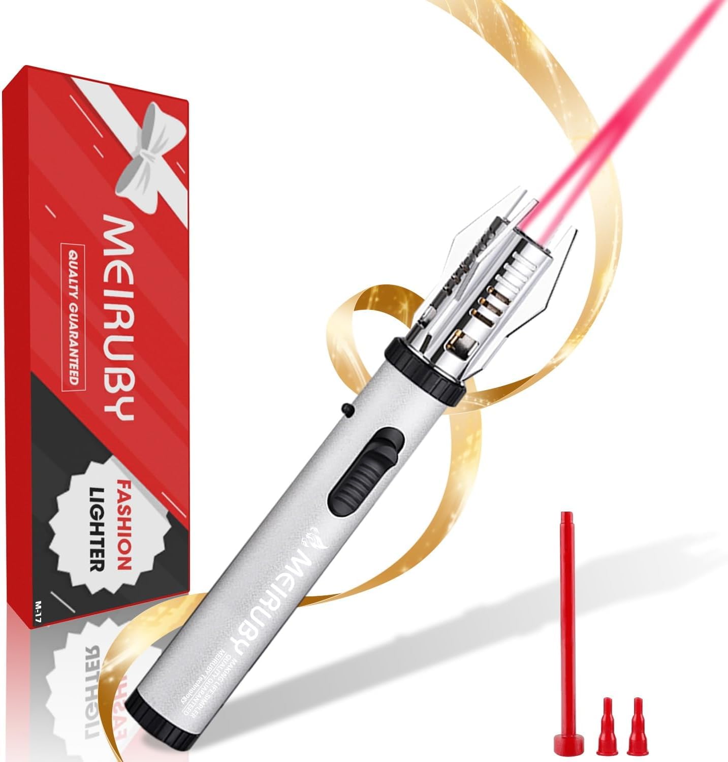 Gifts for Men Dad Adults Lightsaber Torch Lighter Flame Butane Lighter Gifts for Dad Grandpa Step Papa Christmas