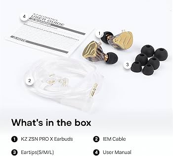 Amazon.com: Linsoul KZ ZSN PRO X Dual Driver 1BA+1DD Hybrid Metal