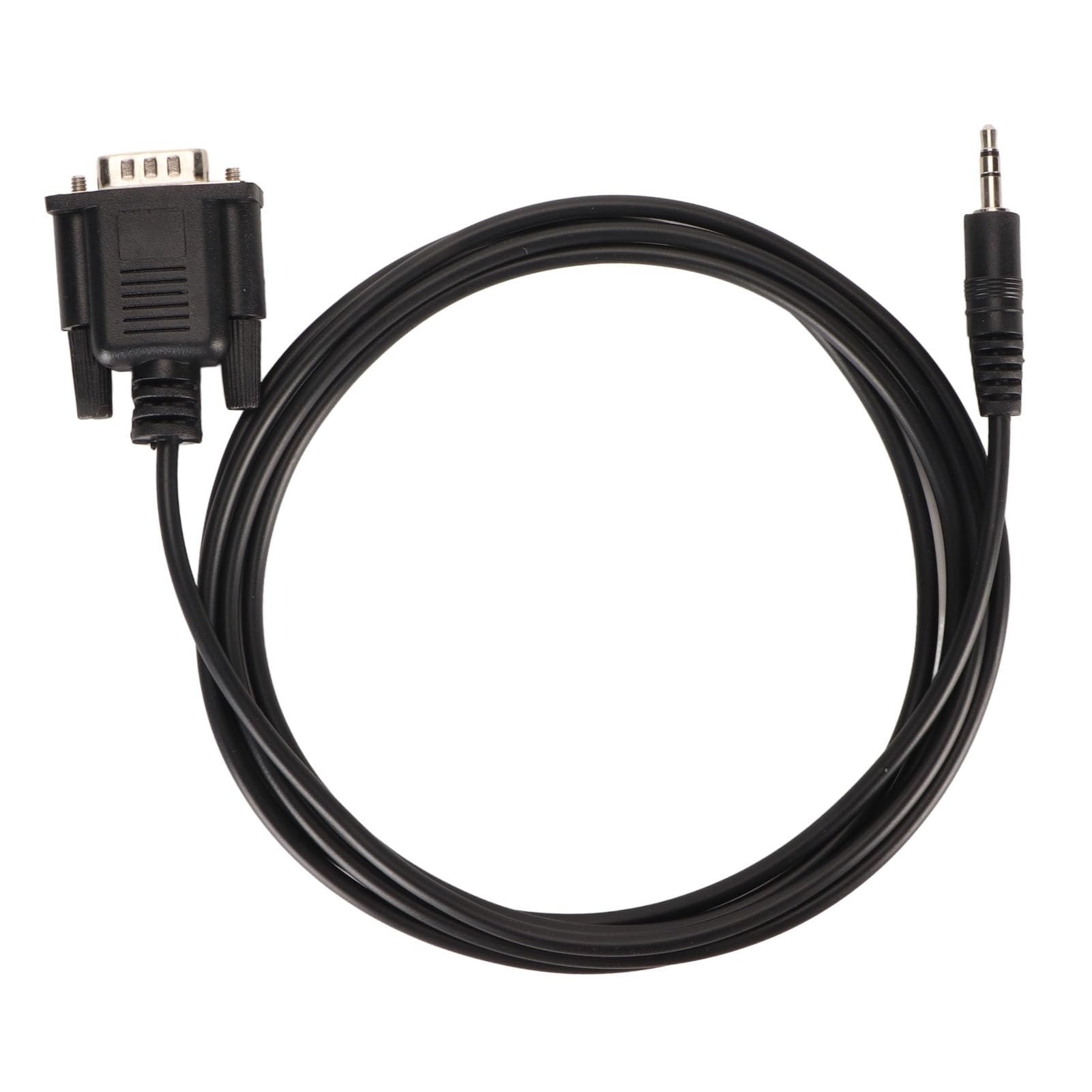 DB9 to 3.5mm Serial Cable, Plug and Play Wear Resistant PVC, Stable Data Transfer, Easy Connection, Versatile Compatibility, 1.8m