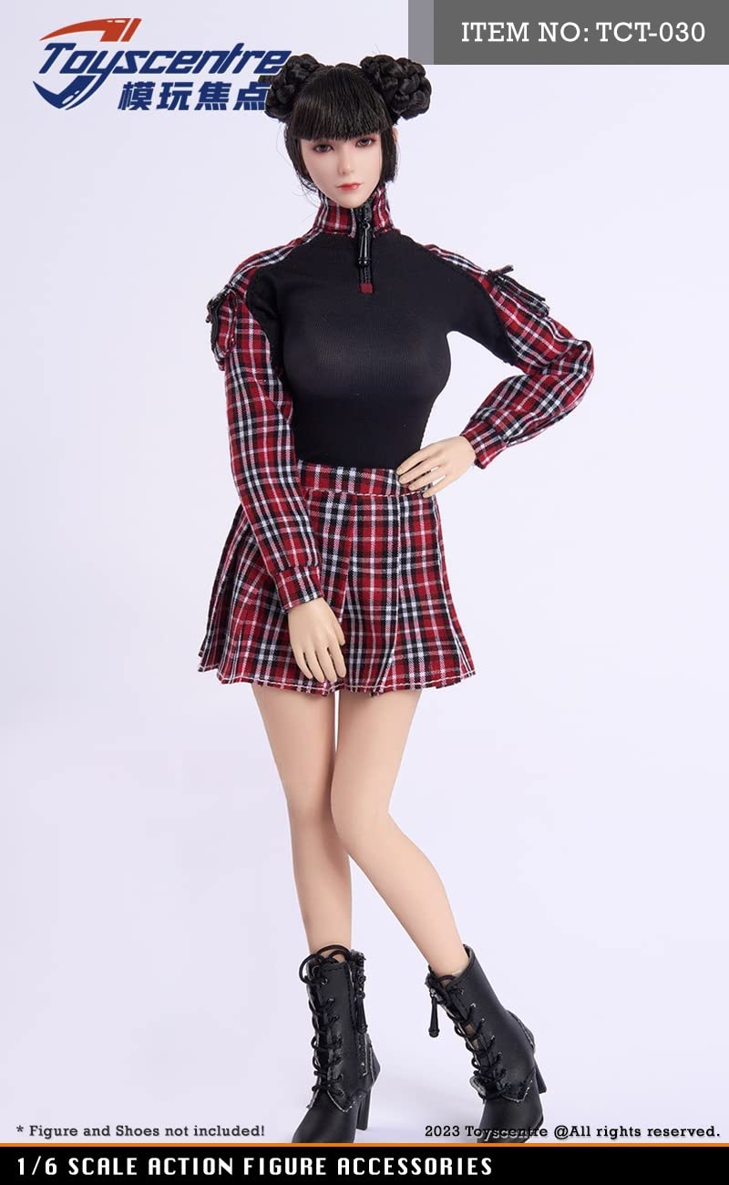 Amazon.co.jp: Toys sentre 1/6 1/6 フィギュア 女性 衣装+JKスカート