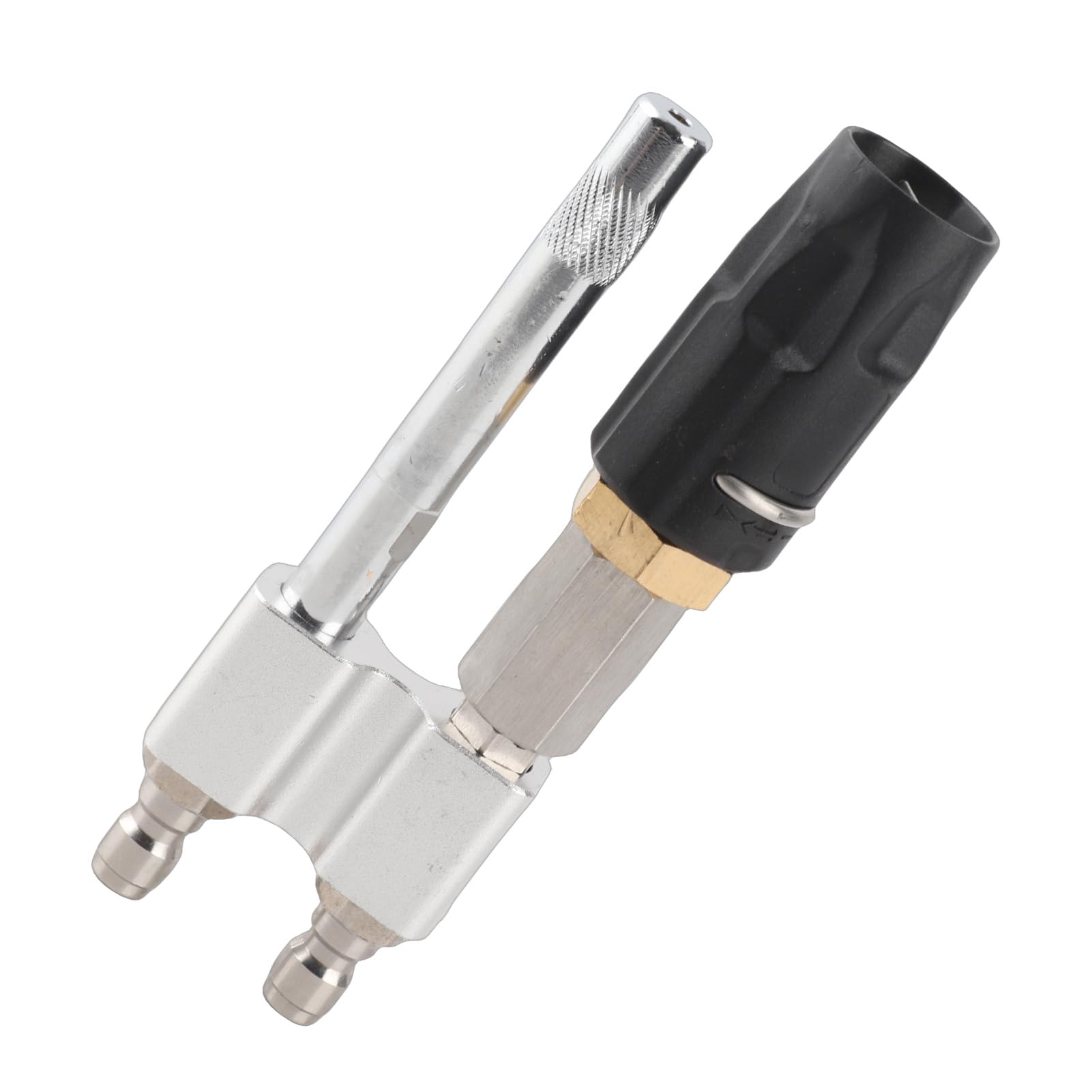 Ugello a Spirale M5, Spruzzo Regolabile da 0 a 60 Gradi, 3-7 GPM 1000-4050 PSI, Connessione Rapida da 1/4 di Pollice, Portata Lunga 50 Piedi, per Idropulitrice, Salvascale, Pulizia Ad Alta