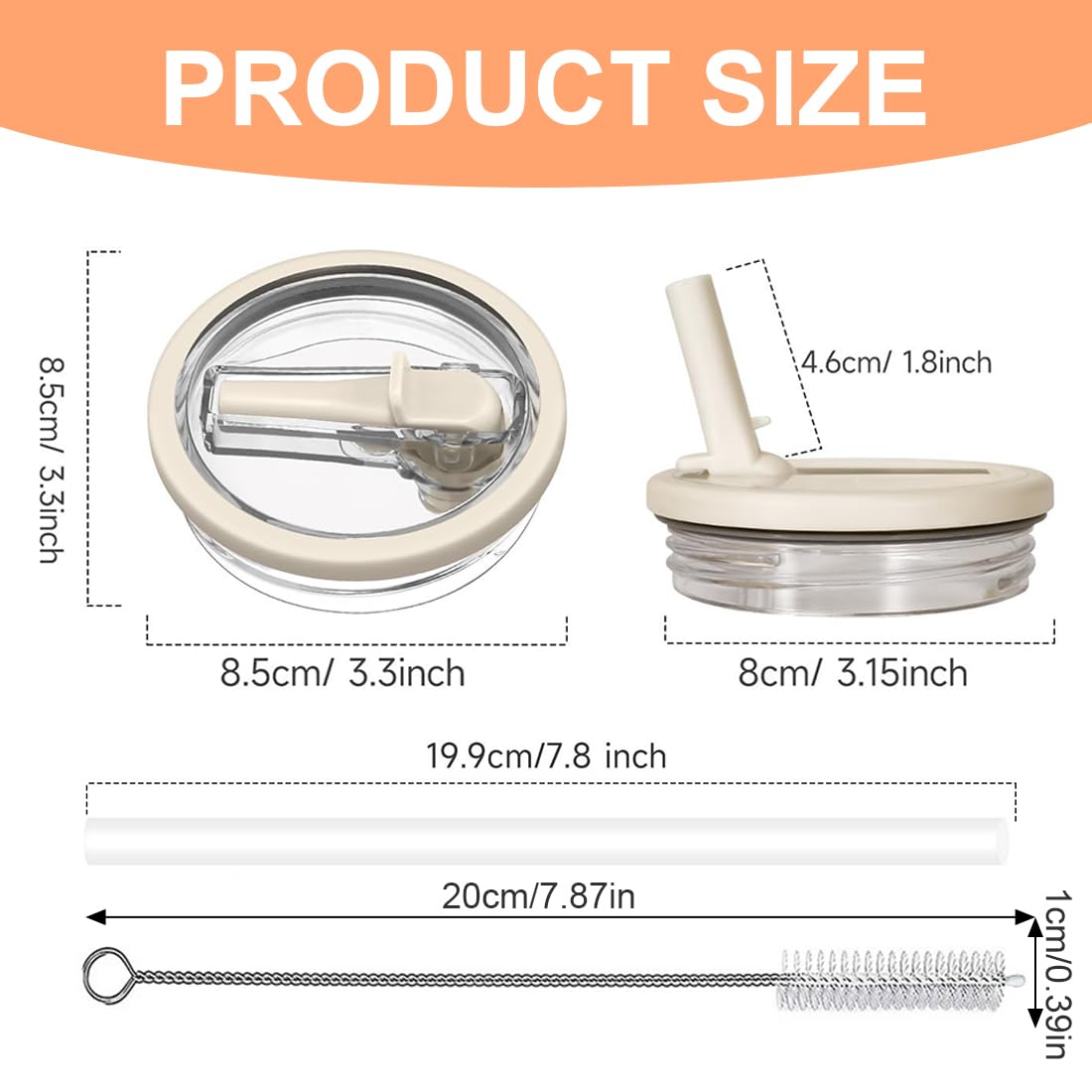 2 coperchi di ricambio per tazza Stanley Cup da 40 oz, coperchio