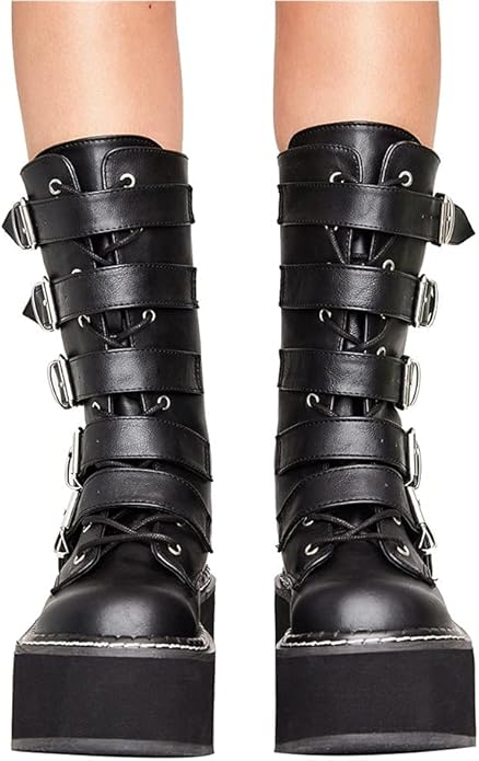 Womens Platform Bootie Non Slip Chunky