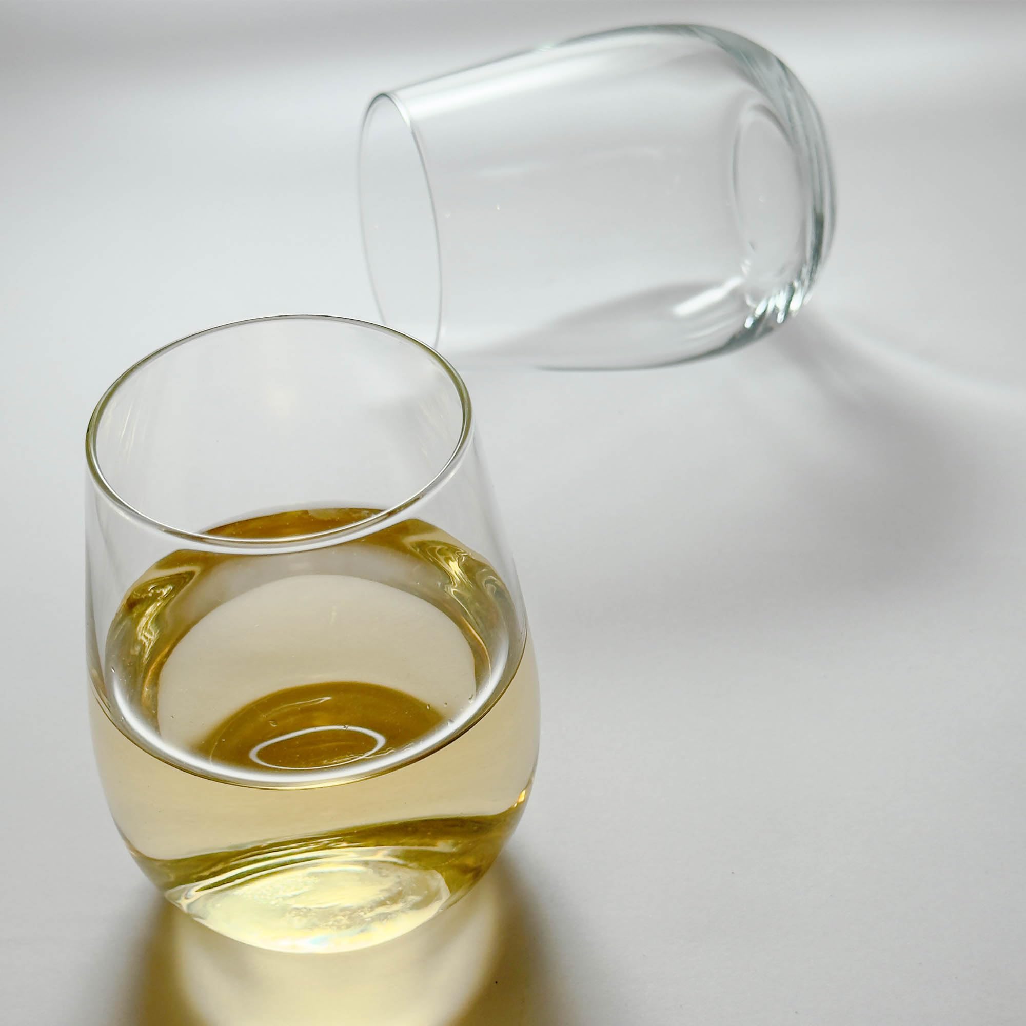 Juego de 6 copas de vino sin tallo, 12.5 onzas, ideales para cócteles, vino tinto y blanco y escocés para hogares y bares, vasos para jugo, vasos de agua, vasos de cristal fuertes sin plomo