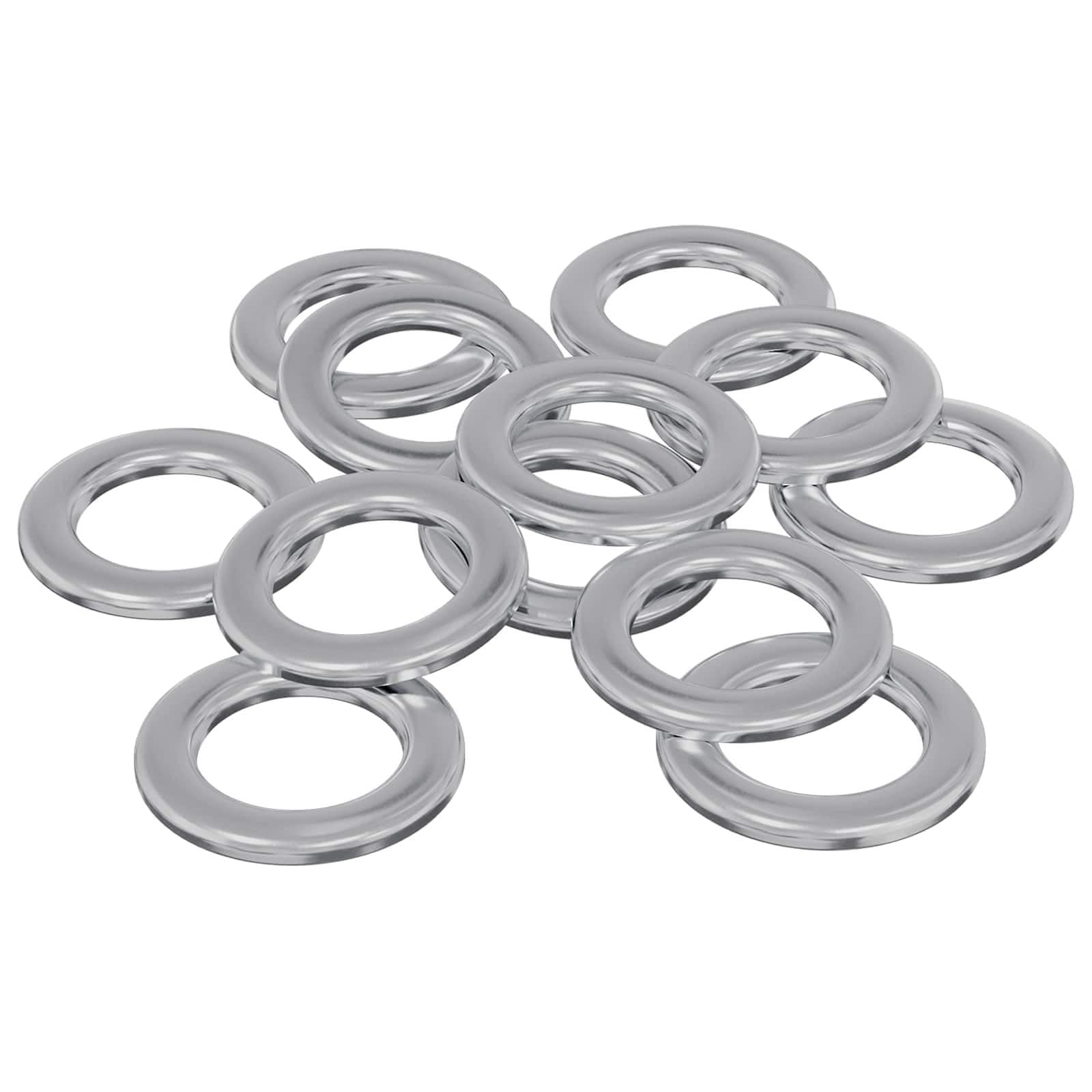 vidaXL Arandelas 52941 pcs Plateado Hierro, Tornillo Funcional, Accesorio Moderno, Sujetador de Panel y Pieza Industrial para proyectos