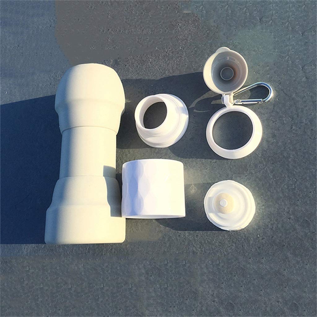 Bottiglia d'Acqua Pieghevole, Semplice Anti-Caduta Gel di Silice Sport All'aperto Tazza di Acqua Portatile (3 Colori)
