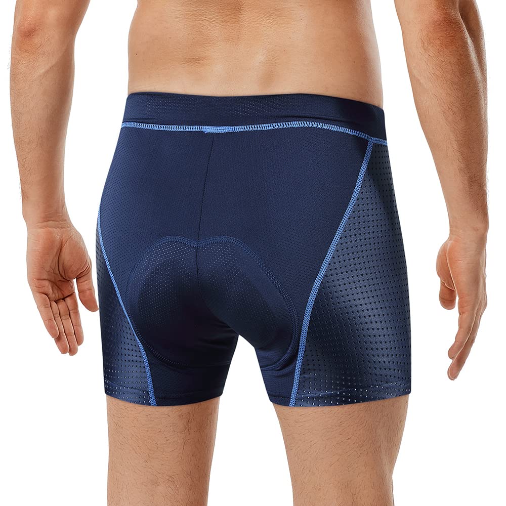 WOSAWE sous-vêtements de Cyclisme pour Hommes Respirant Confortable Caleçon de Vélo avec 5D Gel Rembourré