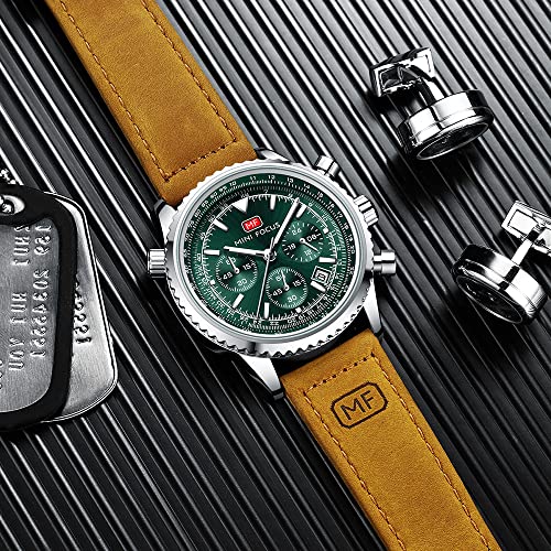 Image of AIMES Mens Watches Chronograph Waterproof Sport Military Watch for Men Analog Quartz Movement Stylish Wrist Watch Elegant Gift Watch for Men