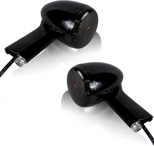 NTHREEAUTO Luz de marcha de freno integrada con luz LED de bala ahumada, compatible con Harley Sportster XL 883 1200 1992-2019