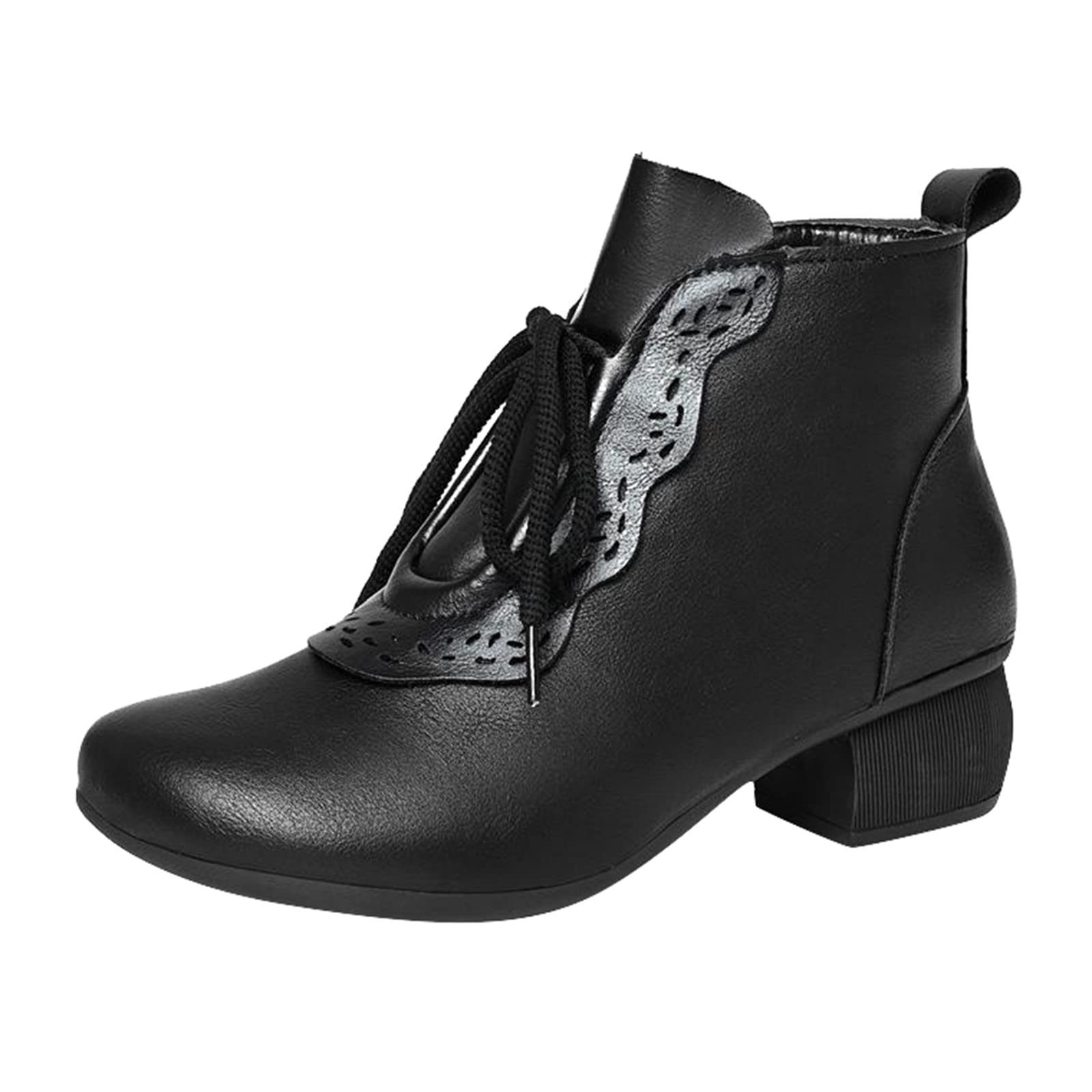 Bottes à lacets pour femmes finition soignée et design robuste