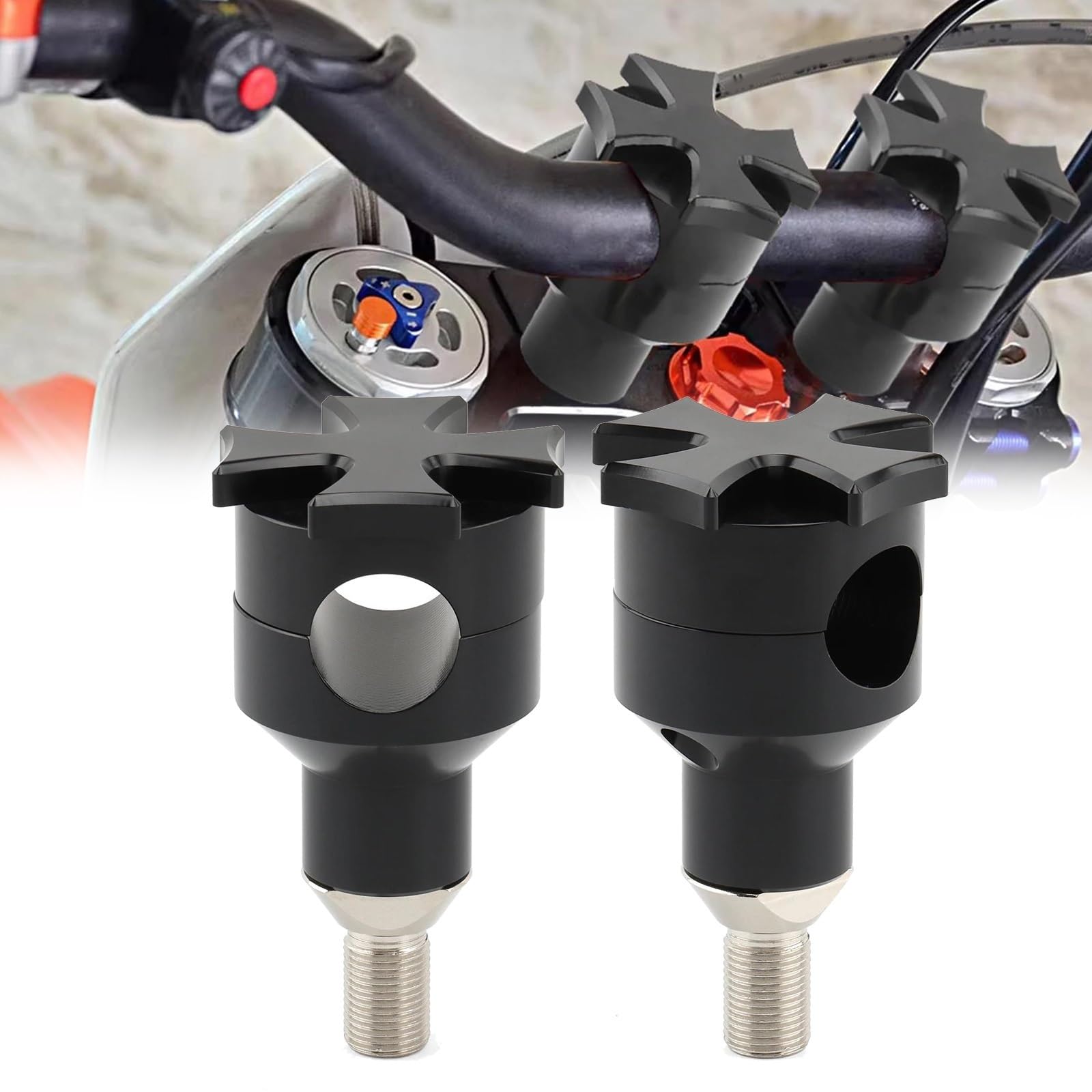 Kit rehausseur guidon Springer Heritage Softail Cross Bones chrome