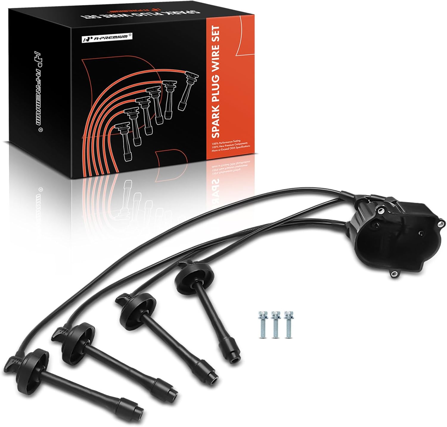 A-Premium 4PCS Spark Plug Wires Compatible with Toyota Camry 1987-1991, Celica 1987-1989, 2.0L