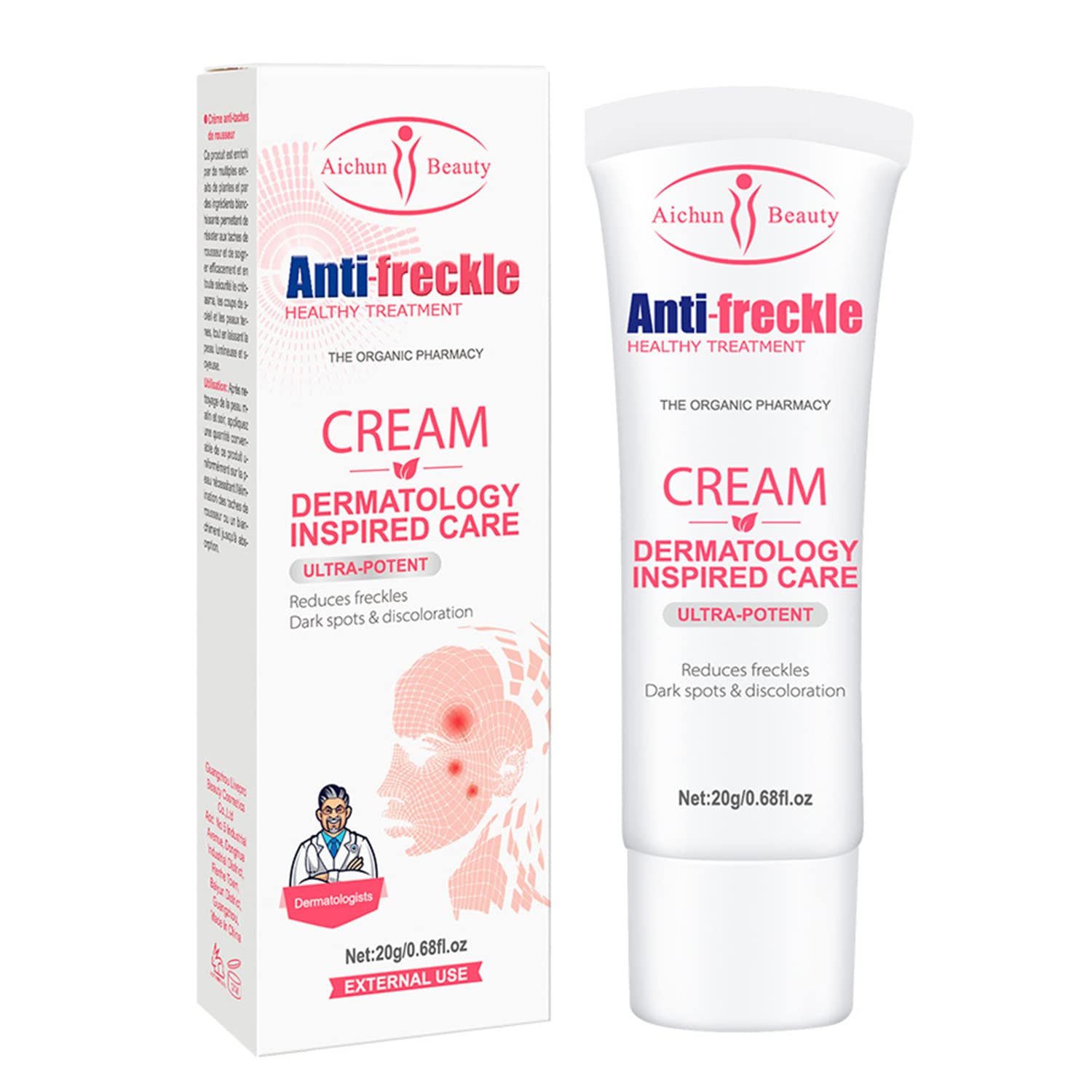Anti-Freckle Cream Cleansing Skin Care Fix Sunburn Makes Skin Silky Smooth 20g / 0.68fl.oz