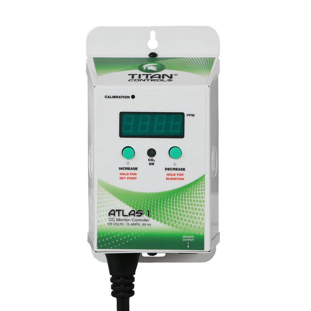 Titan Controls Atlas 1, Remote CO2 Monitor/Controller for Grow Rooms