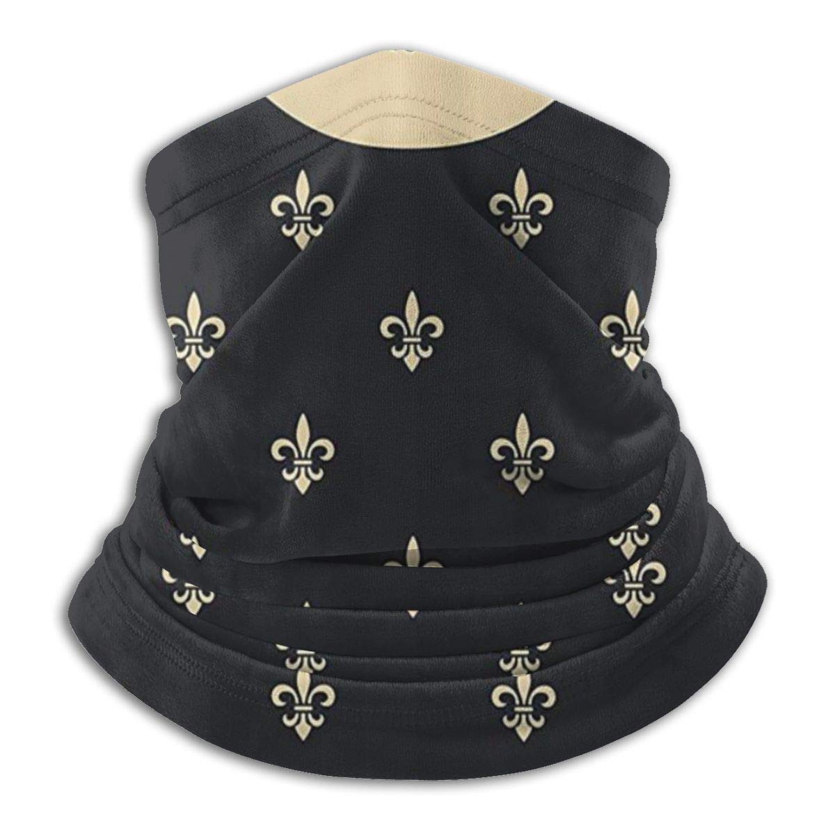 Fleur De Lis Adult Thick Cute Neck Gaiter Bandana Face Mask For Outdoor Ski Fishing