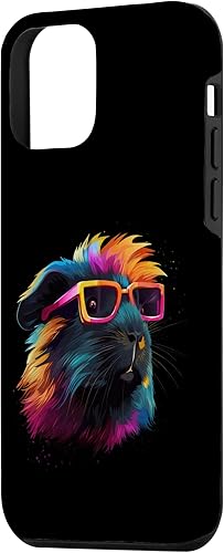 Miniatura 2 de iPhone 12 mini Guinea Pig Lovers Colorful Pop Art Guinea Pig Case