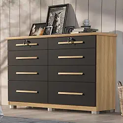 Comoda Monza 8 Gav Com Pés Teka/onix