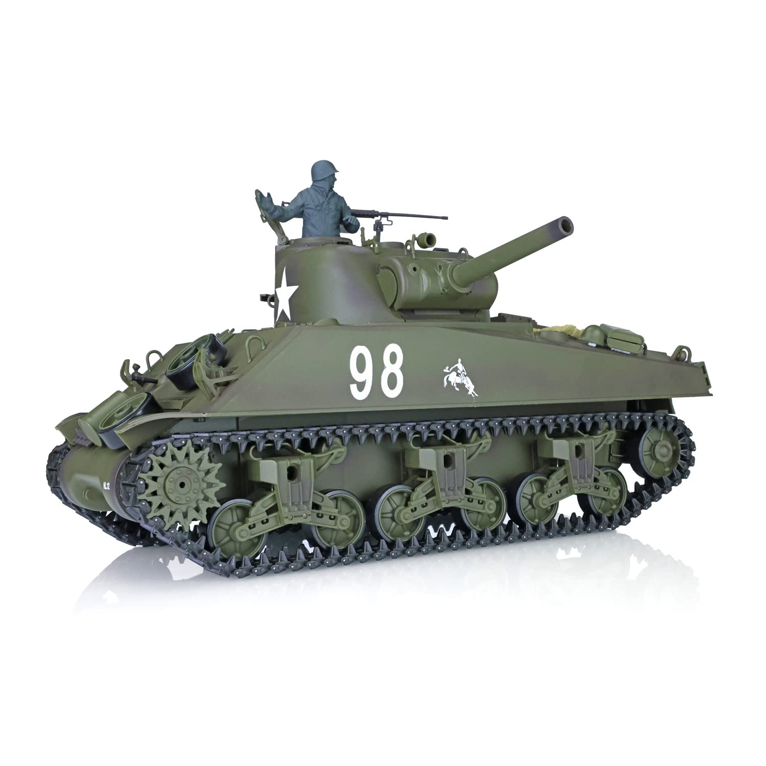wheelfun Henglong RC Tank 2.4Ghz 1/16 7.0 Plastic Version M4A3