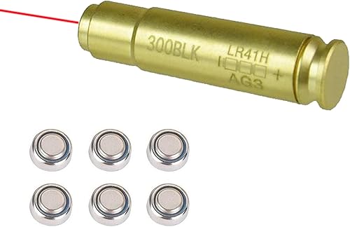 Miniatura 1 de Gotical 300BLK Blackout Boresight con láser rojo 300BLK 0.300x1.378 in Boresight con láser rojo 300 Blk 300 Blackout BLK 0.300x1.378 in mira de