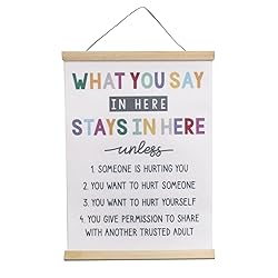 BUPOfromcn Counseling Poster - Confidentiality Sign, Therapist Office Decor, Social Worker Wall Art Prints 12x16