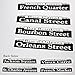 Mardi Gras Street Sign Cutouts (4/Pkg)