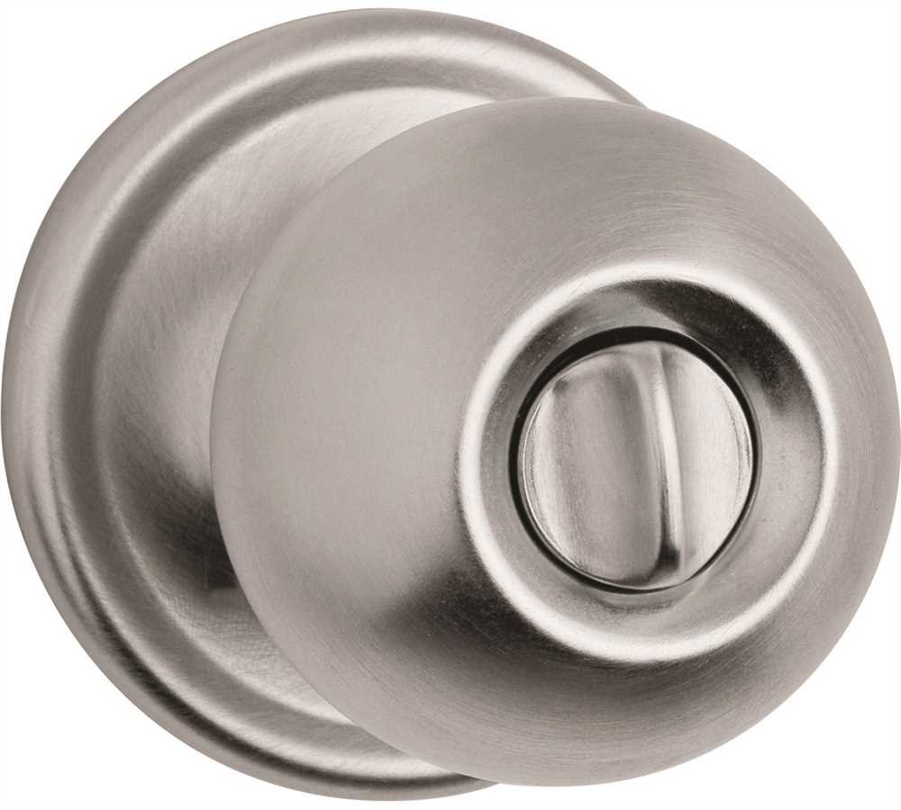 Serrure Kwikset 730 CA 26d à bouton-poussoir pour porte de chambre
