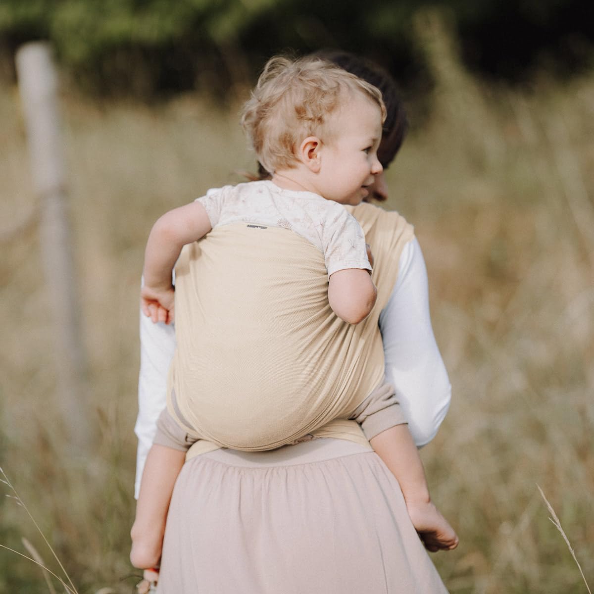 Hoppediz Écharpe porte-bébé dès la naissance, nouveau-né à tout-petit, 100 % coton, ultra léger, Hambourg, frappé 4,60 m