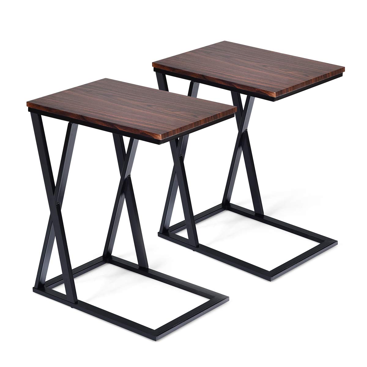Buy Tangkula Sofa Side Table, Xshaped Snack Table End Table, Coffee