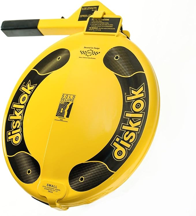 Disklok Car Steering Wheel Full Cover Security AntiTheft Lock Police Approved (Large 41.5cm