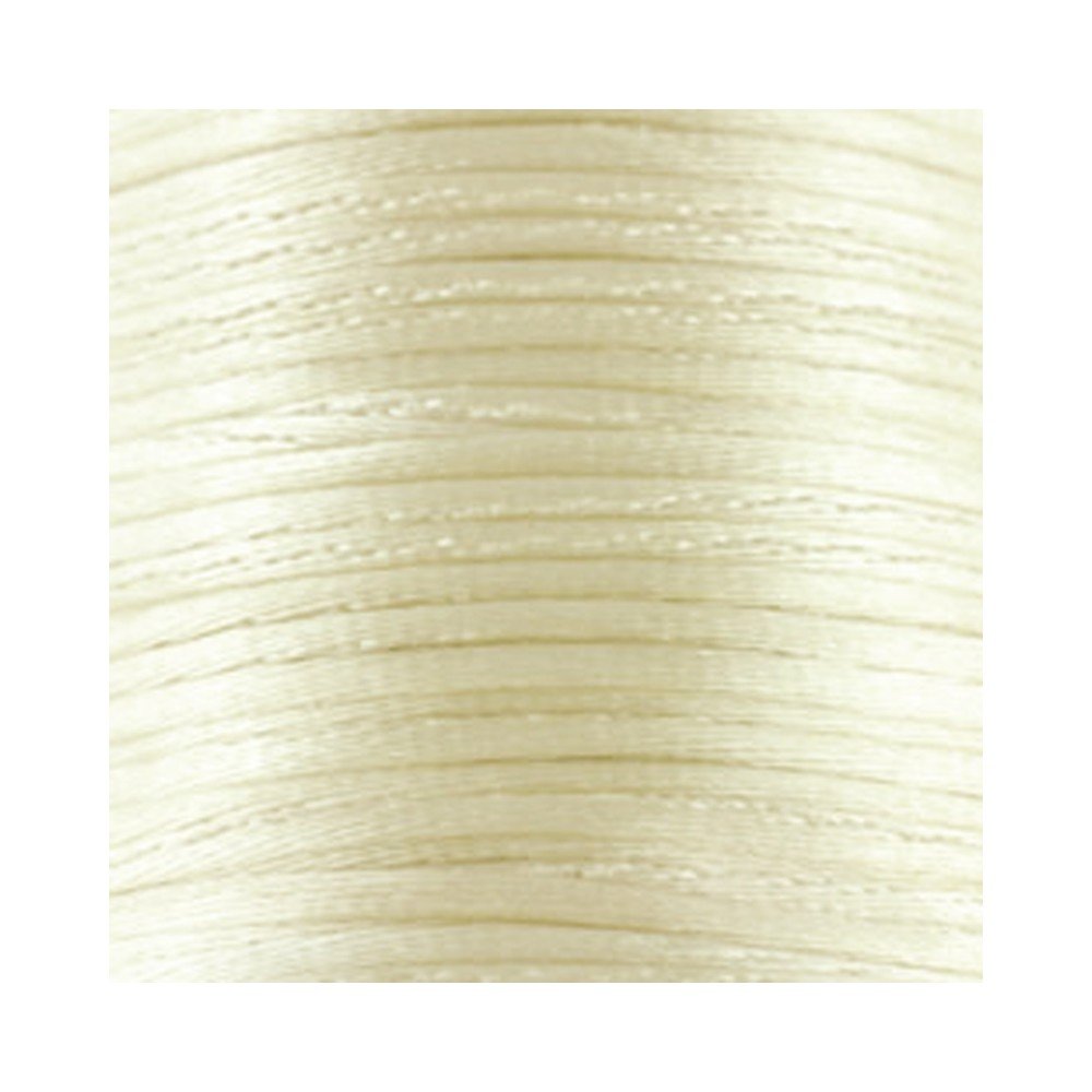 Rattail - Satin Cord Beige 1Mm Cream Satin Cord (Rattail) Length 5 Metres