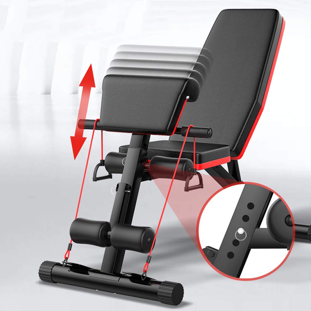 QFF@ Roman Chair Priest Stool/Dumbbell Bench/Adjustable Sit Up Bench/Foldable Abdominal Training Workout Slant Bench/Home Sports Fitness Equipment, Load 385kg/848.77lb