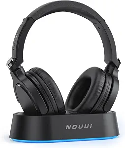 Wireless Headphones for TV Watching with Transmitter and Charging Base