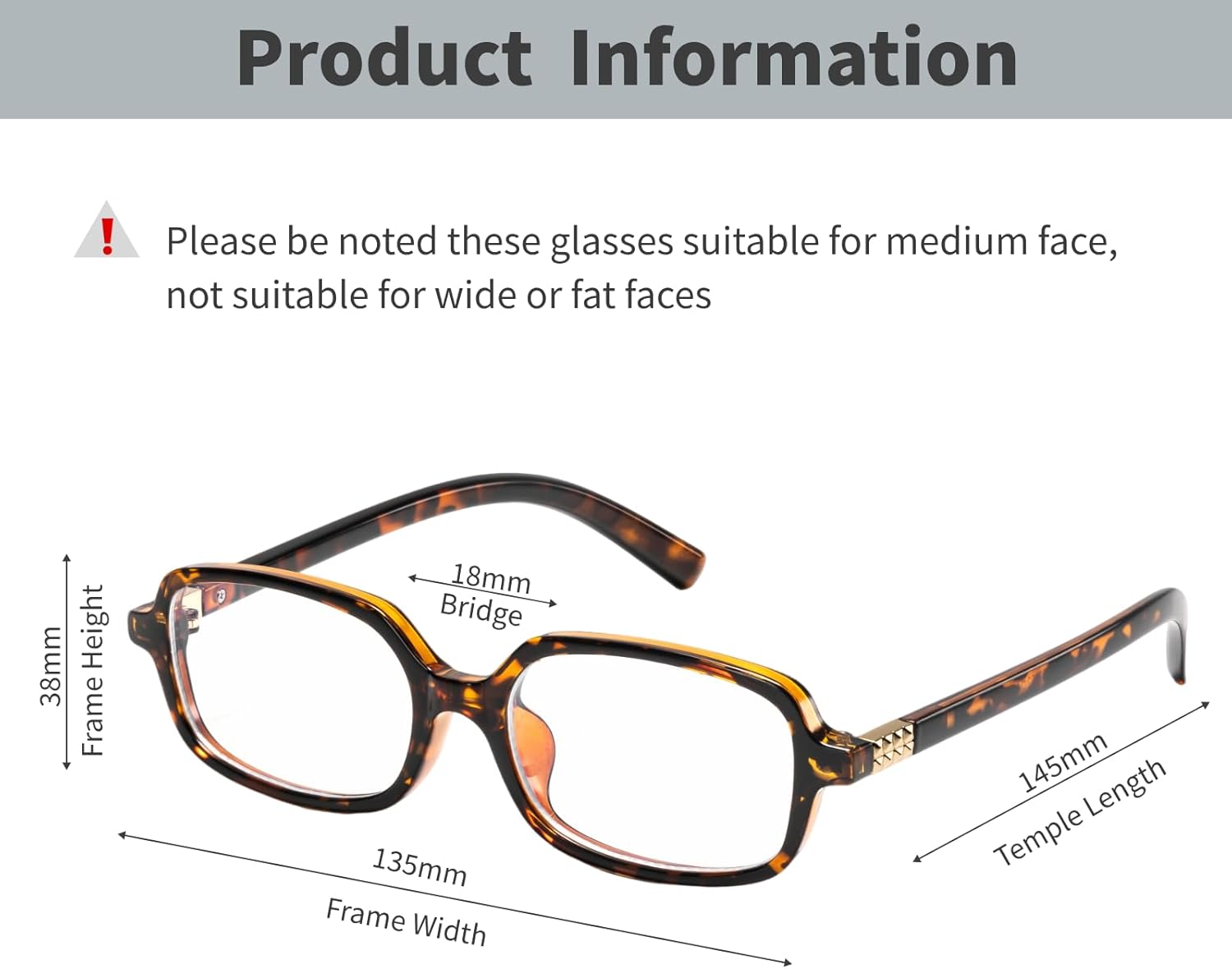 Retro Rectangle Blue Light Blocking Glasses for Women 90s Fake Eyeglasses Y2K Fashion Computer Glasses Tortoise Frame - Image 3