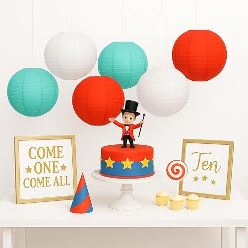 Miniatura 9 de Andaz Press - Juego de farol de papel para colgar, ABCD, 1