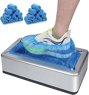 Sponsored Ad - Automatic Shoe Cover Dispenser Machine with 200pcs Disposable Covers - Waterproof, Non-Slip Reusable for Ho...
