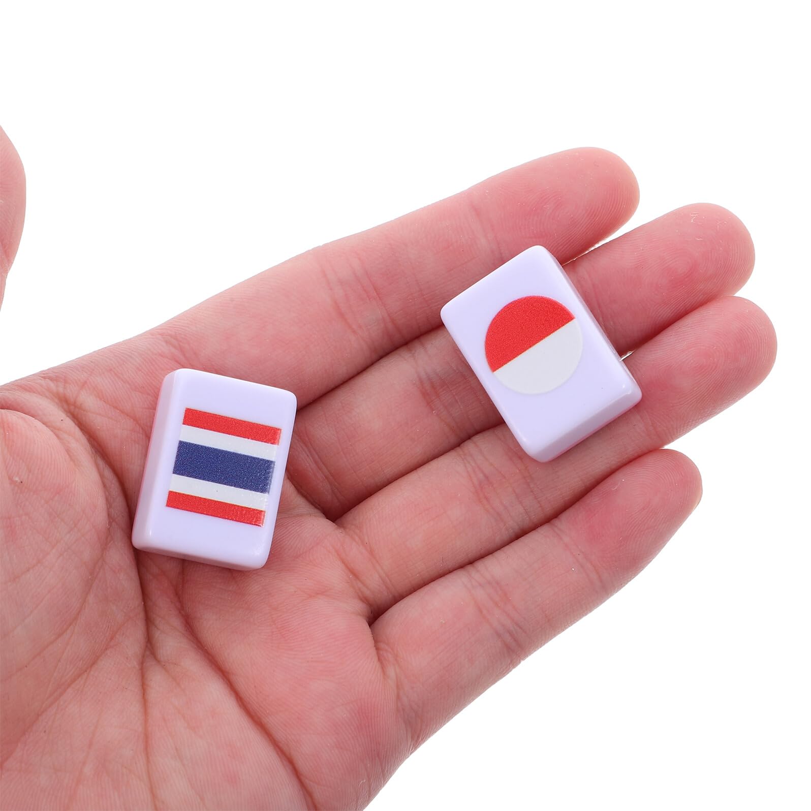 Kisangel 64 Elementy Gry Planszowej Mahjong Z Flagą Narodową Gra Strategiczna Z Kafelkami Wzór Flagi Gra Polegająca Na Dopasowywaniu Kafelków Mahjong