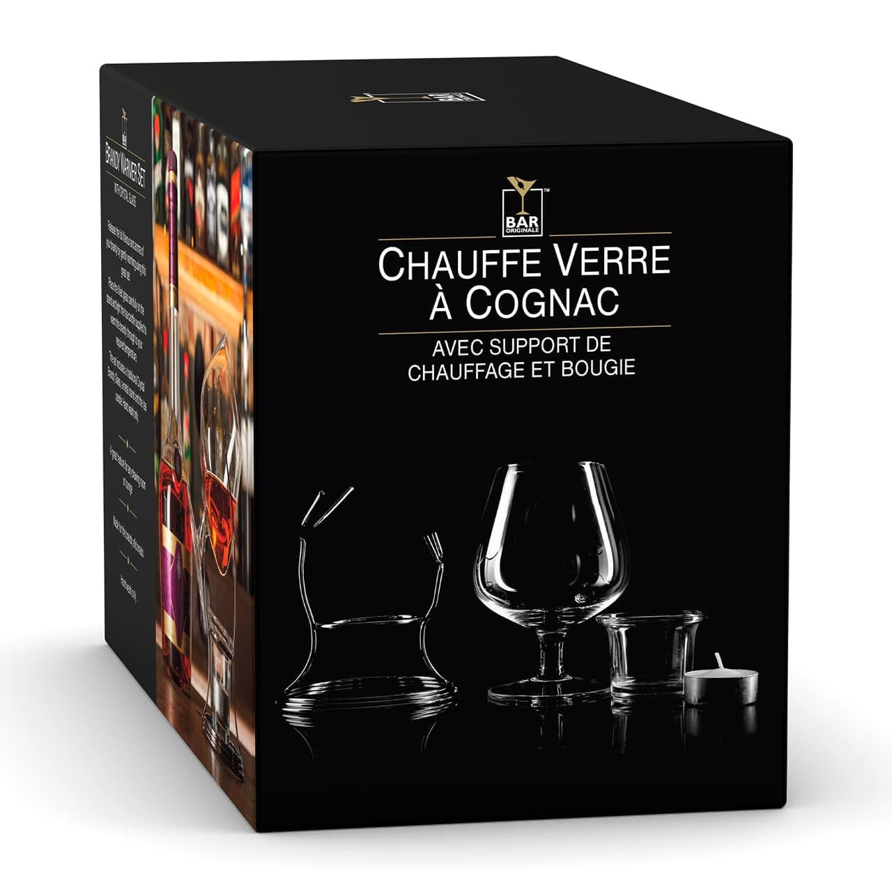 CKB LTD® Set of 2 Verre à Cognac Brandy Brandy et Cognac Plus Chaud Verres à Cognac et à dégustation