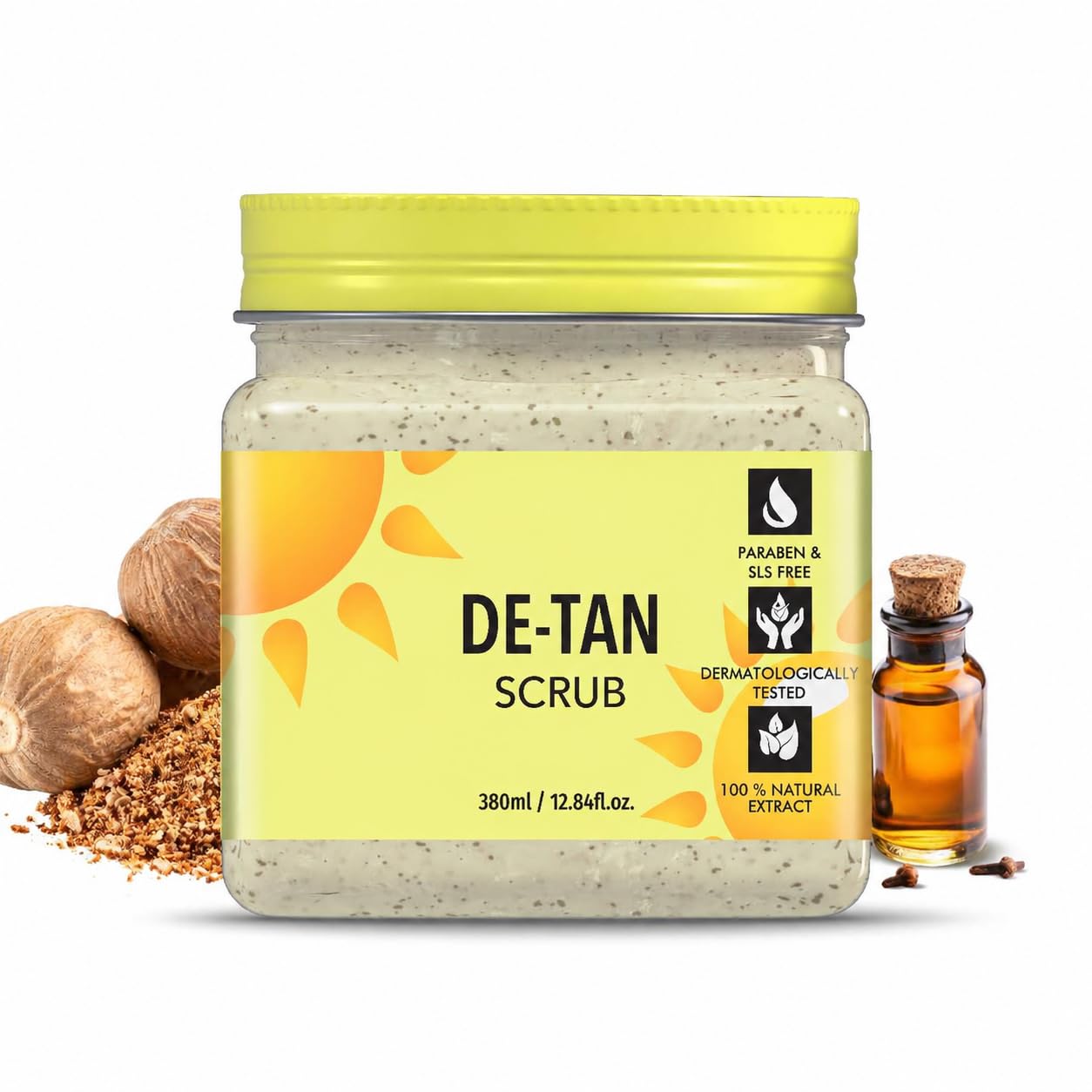 De-Tan Scrub, 100% Natural Extract, Paraben & SLS Free, Dermatologically Tested, 380ml-image-0