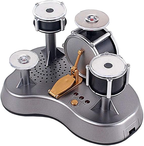 Alnicov Mini-Fingertrommel-Set mit Touch-Drumming und LED-Licht für Jazz-Percussion