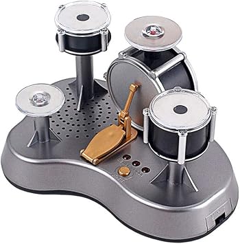 Alnicov Mini-Fingertrommel-Set mit Touch-Drumming und LED-Licht für Jazz-Percussion