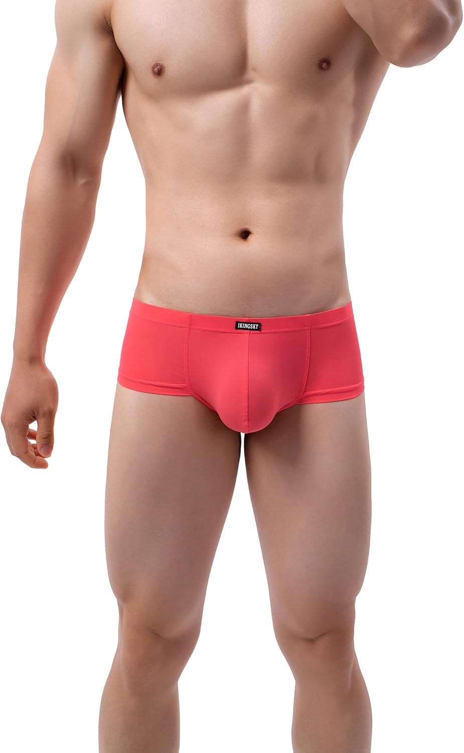 iKingsky Men's Silky Cheeky Boxer Briefs Sexy Brazilian Back Mens Underwear Smooth Mini Cheek Thong Under Panties - Image 5