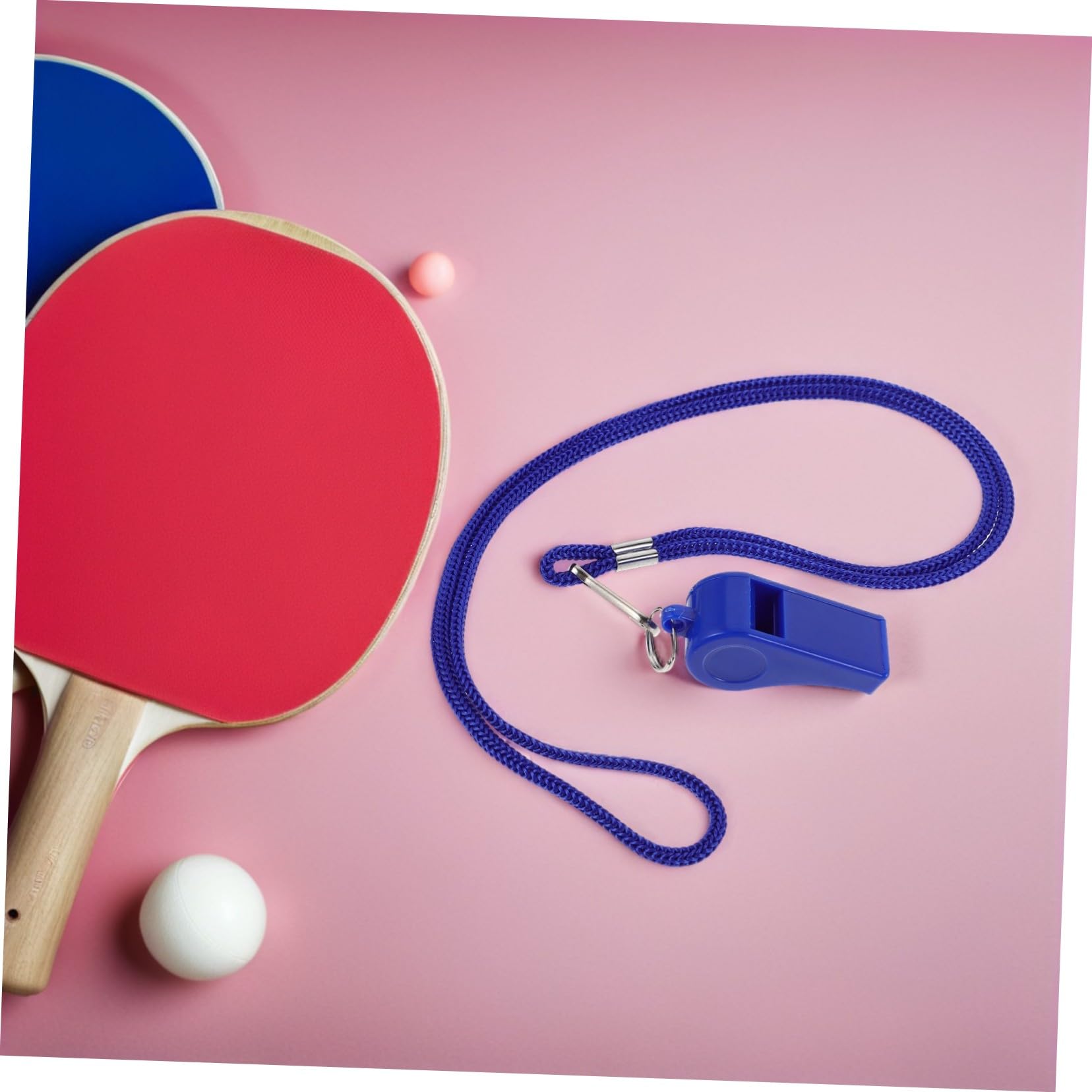 Mikikit 36 Pezzi Fischietti in Plastica con Laccetto Fischietto Emergenza con Suono Forte e Nitido per Arbitri Sportivi Escursionismo Campeggio Calcio e attività Outdoor Blu