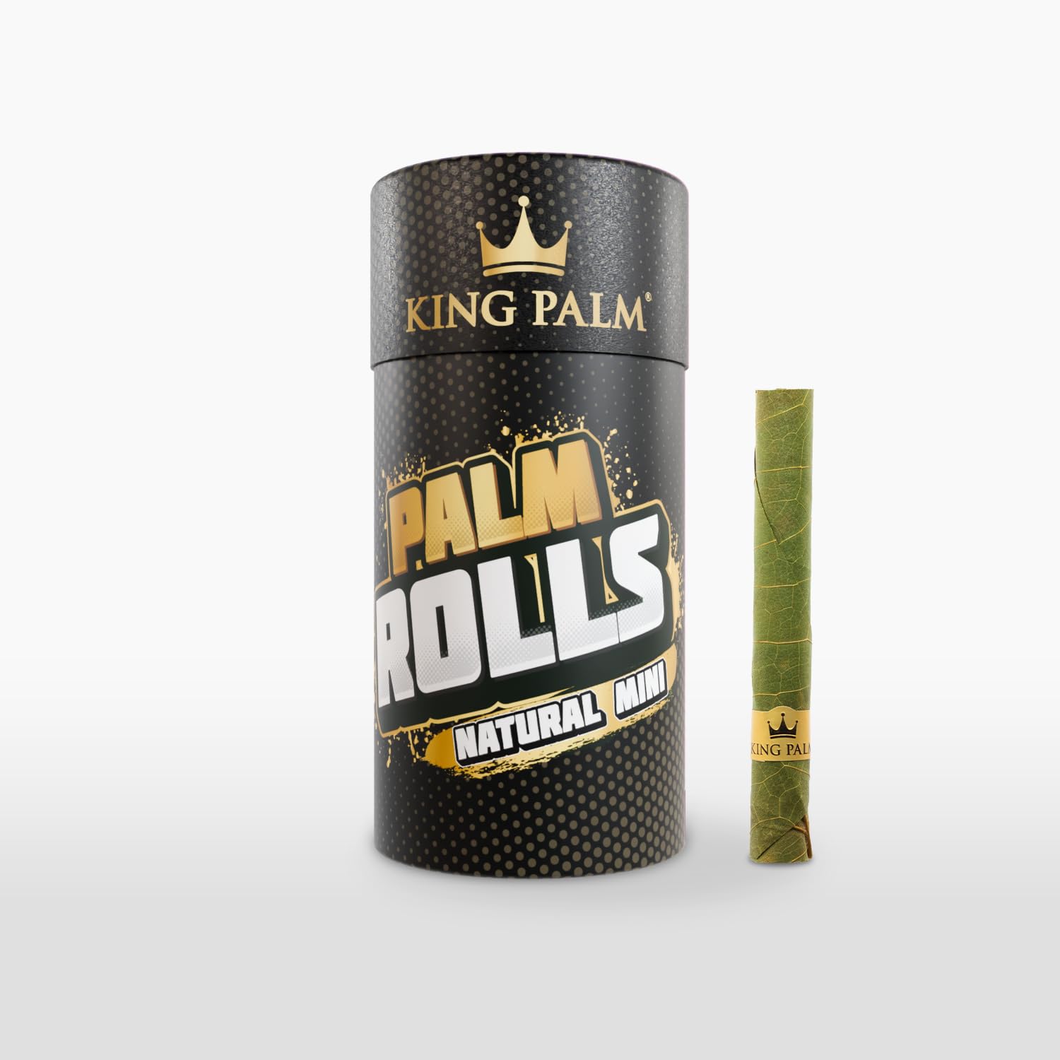 King Palm | Mini Size | Natural | Organic Prerolled Palm Leafs | 20 Rolls
