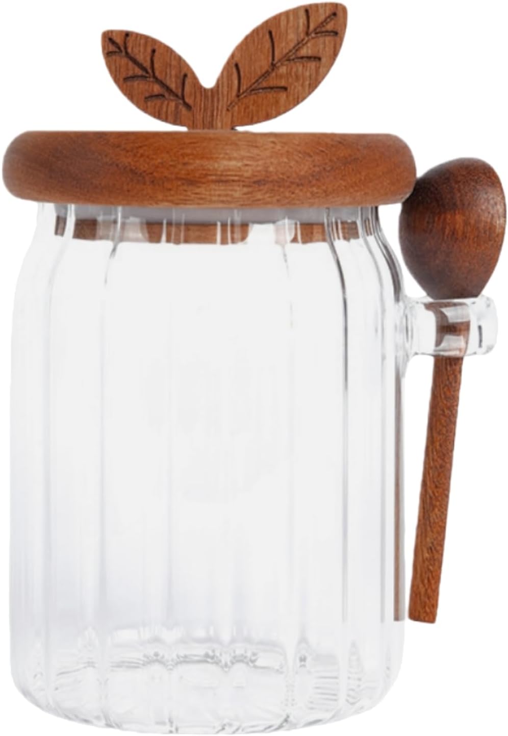 Sugar Bowl with Lid,20 oz Sugar Container for Coffee Bar, Glass Coffee Canister, Airtight Food Storage Jar, Brown Sugar Container, Cereal Tea Salts Spice Jar