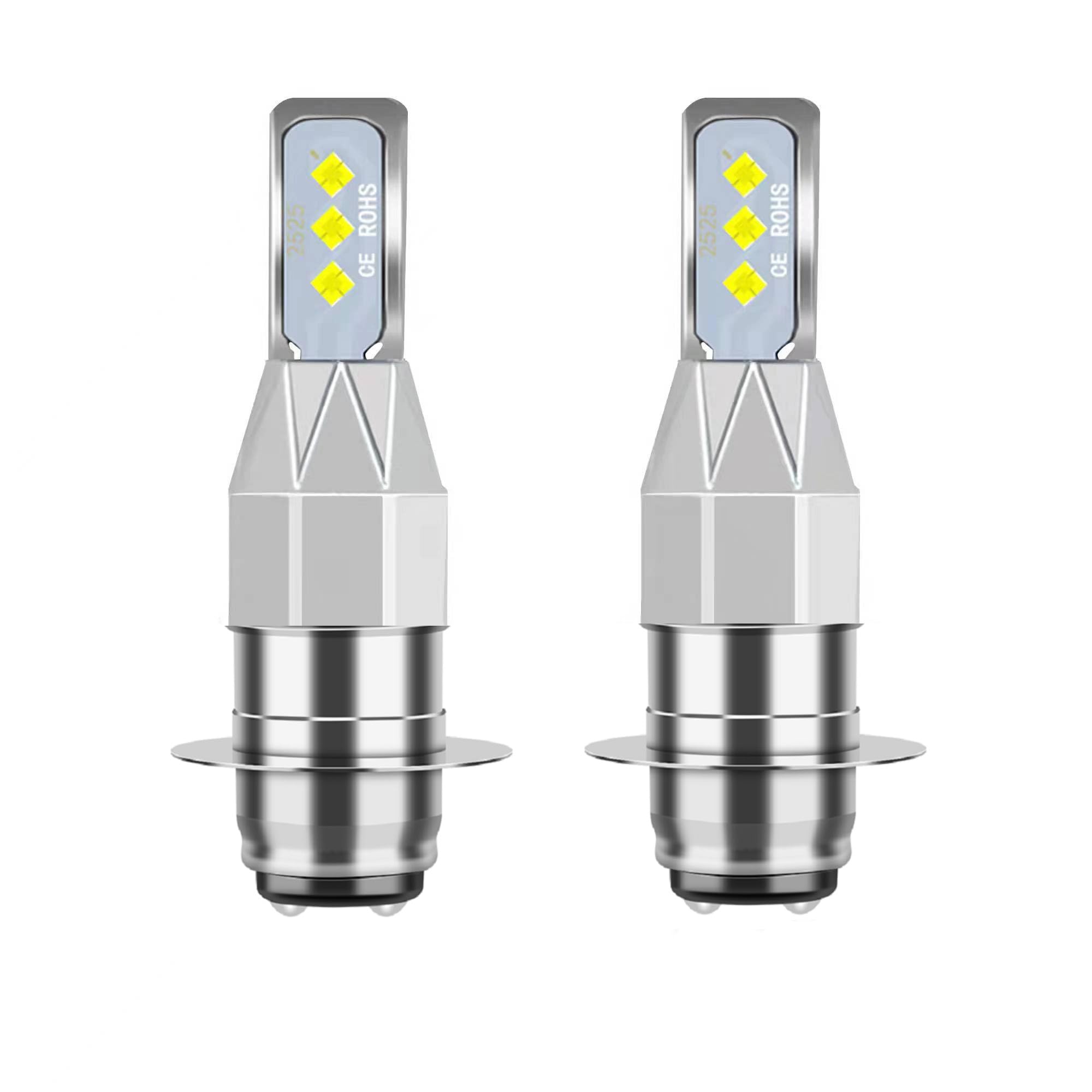 HOCOLO 2x L2 H6 8000K Fog Light Bulbs Set, 6000LM 6-2525-SMD Ceramic Lamp Beads, Plug and Play Fog Lamps Replace Bulb for Cars Vehicle ATV/UTV OFF ROAD LIGHT (Ice Blue, H6)