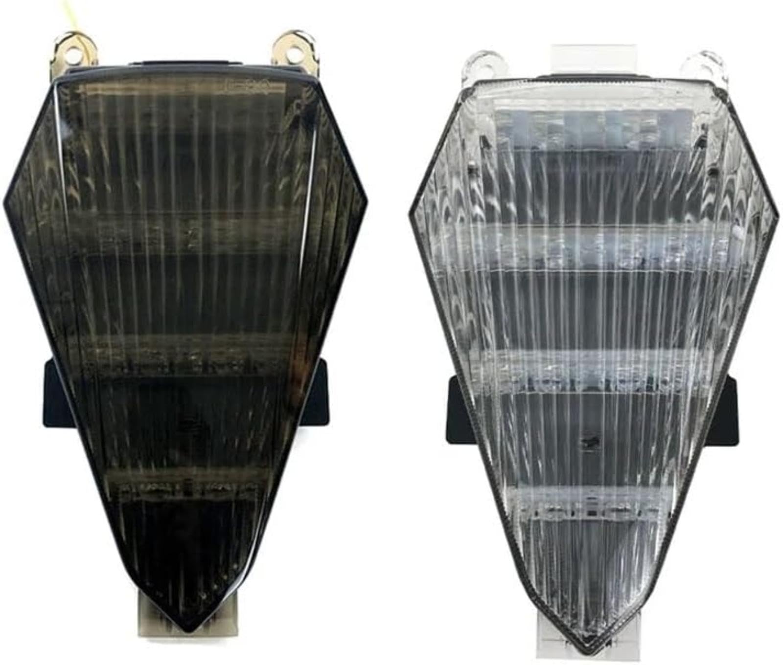 Fanale posteriore con segnale di stop e indicatori di direzione integrati per moto, per YZF R6 2008-2016 Luce di indicatore di direzione per bicicletta (White) Luce di indicatore (White)