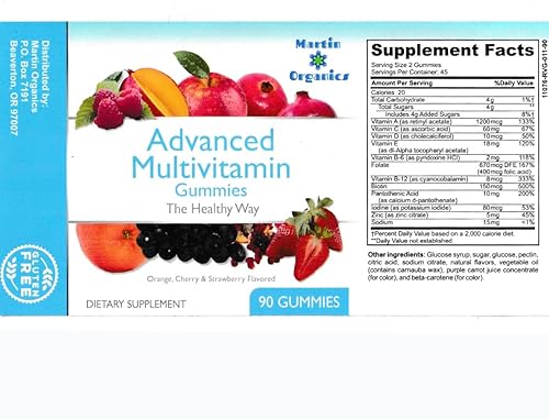 Miniatura 3 de Gomitas multivitamínicas sin gluten para mujeres y hombres, 90 unidades